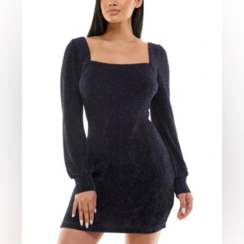 NWT Navy Blue glittery dress - Picture 2 of 6